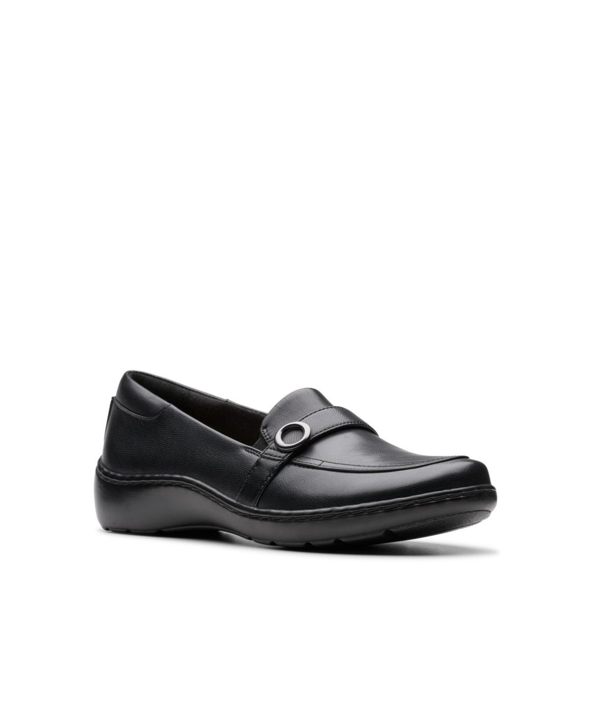 Clarks Cora Amanda Leather) Women's Flat Shoes Product Image