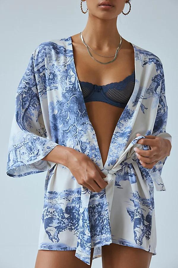 Out From Under Satin Dream Robe Womens at Urban Outfitters Product Image