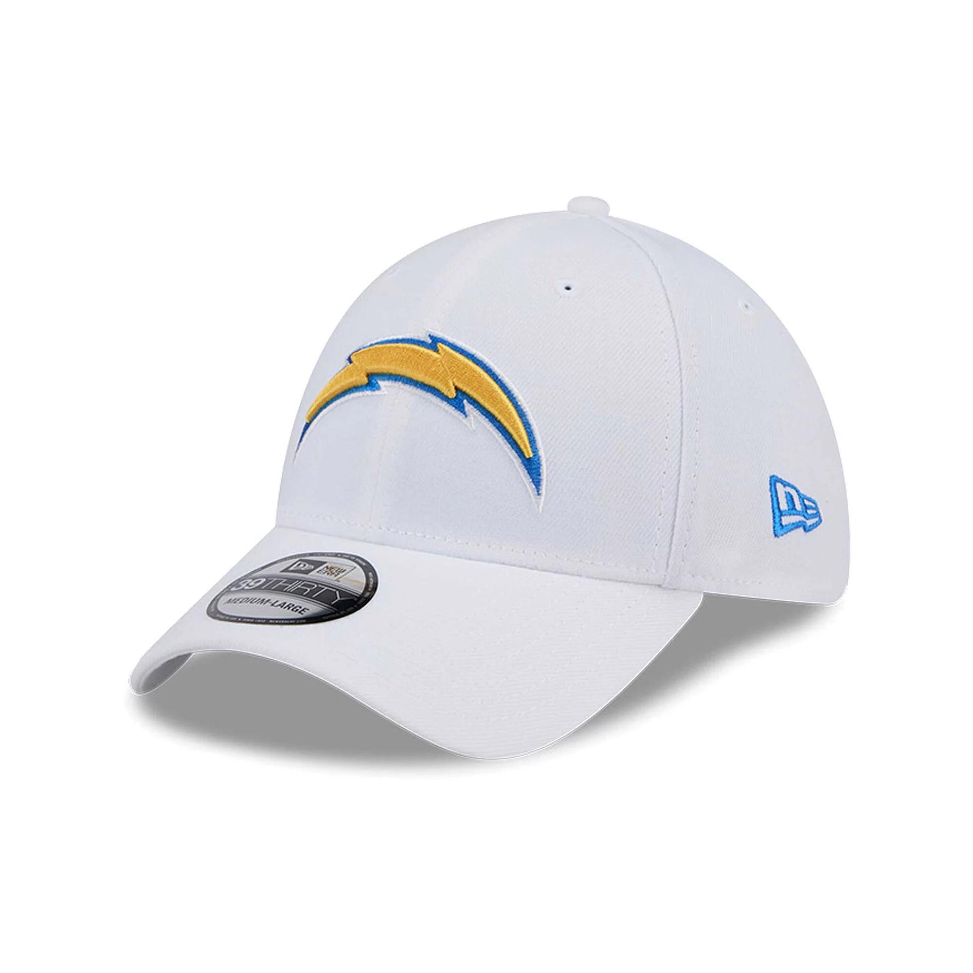 Men's New Era White Los Angeles Chargers Main 39THIRTY Flex Hat, Size: Large/XL Product Image