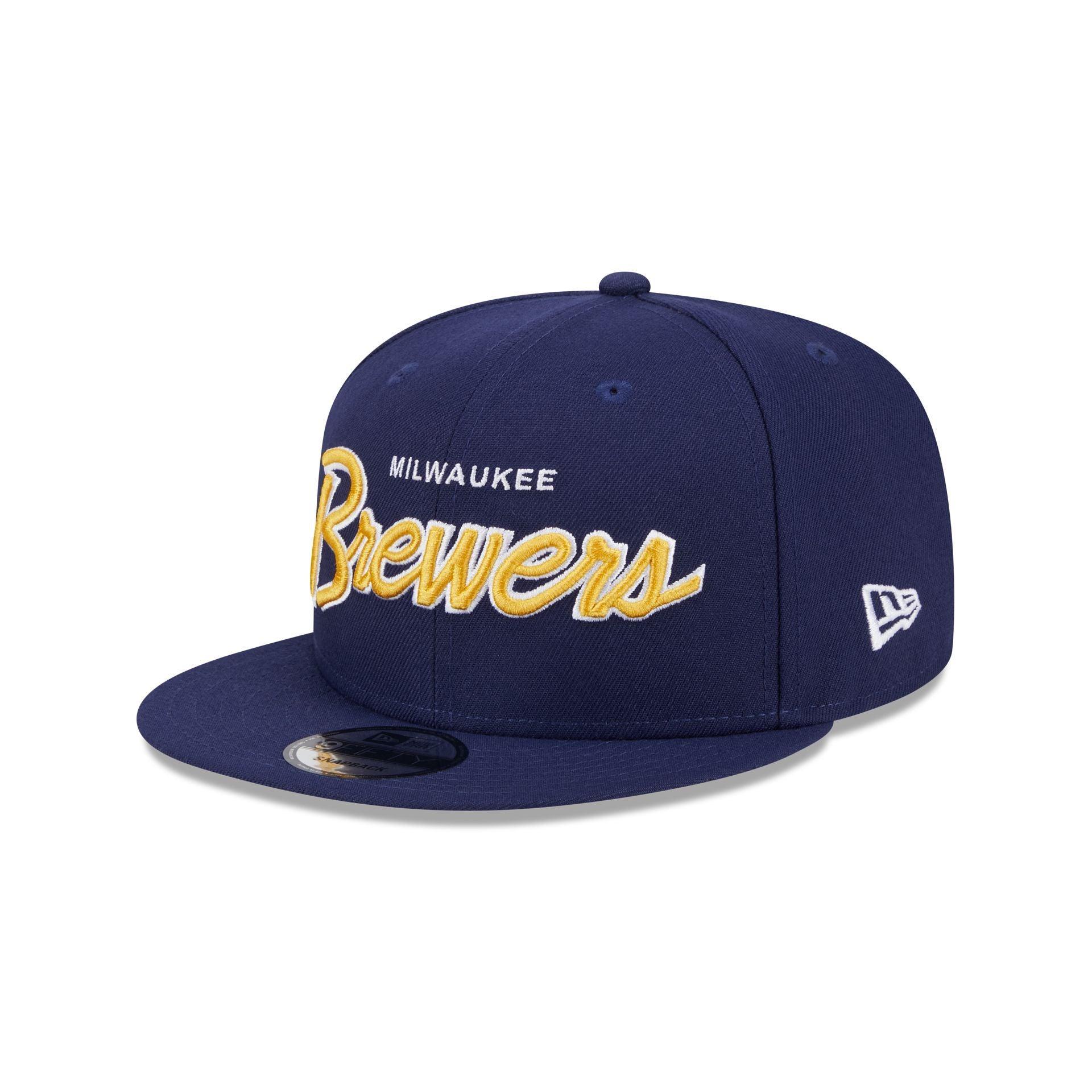 Milwaukee Brewers Wordmark 9FIFTY Snapback Hat Male Product Image