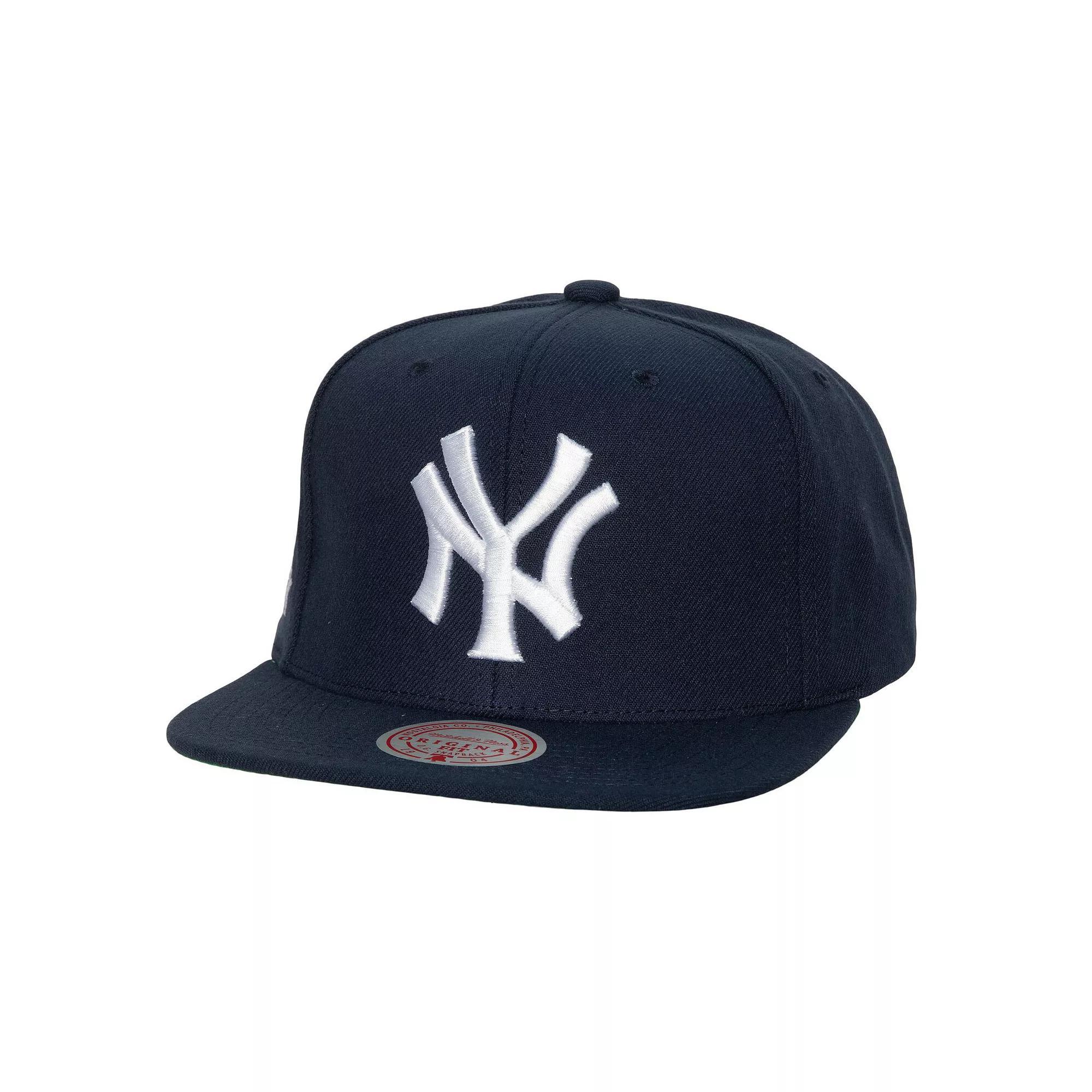 Men's Mitchell & Ness Navy New York Yankees Cooperstown Collection Evergreen Snapback Hat, Blue Product Image