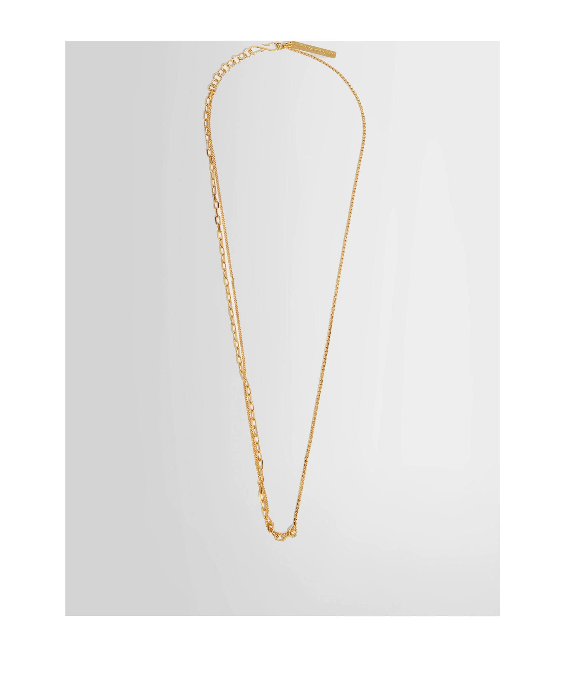 DRIES VAN NOTEN Double Chain Necklace In Yellow Product Image