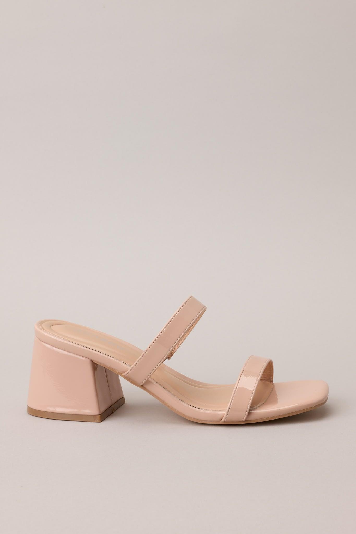 Stolen Moments Nude Block Heel Product Image