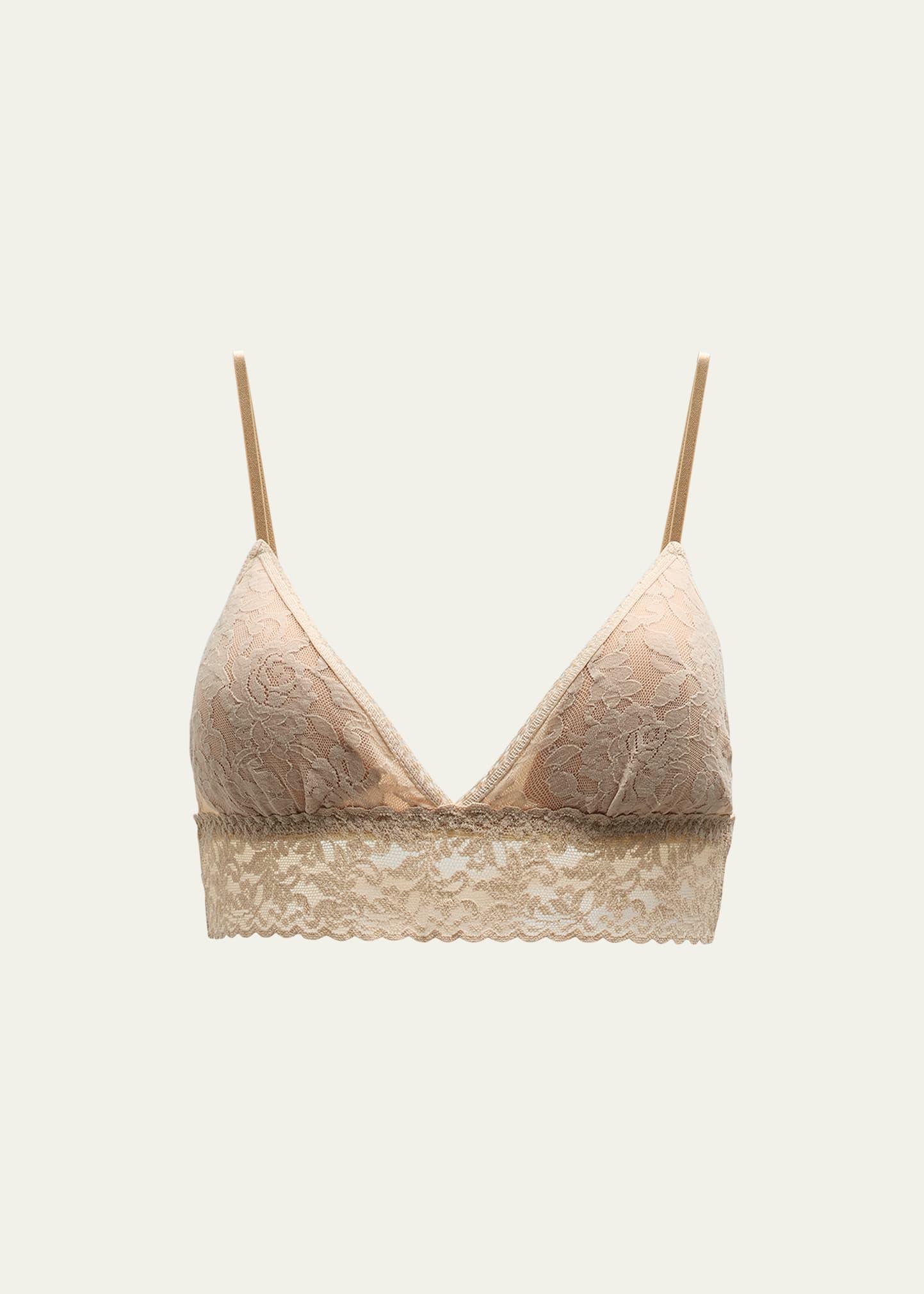 Signature Lace Padded Triangle Bralette Product Image