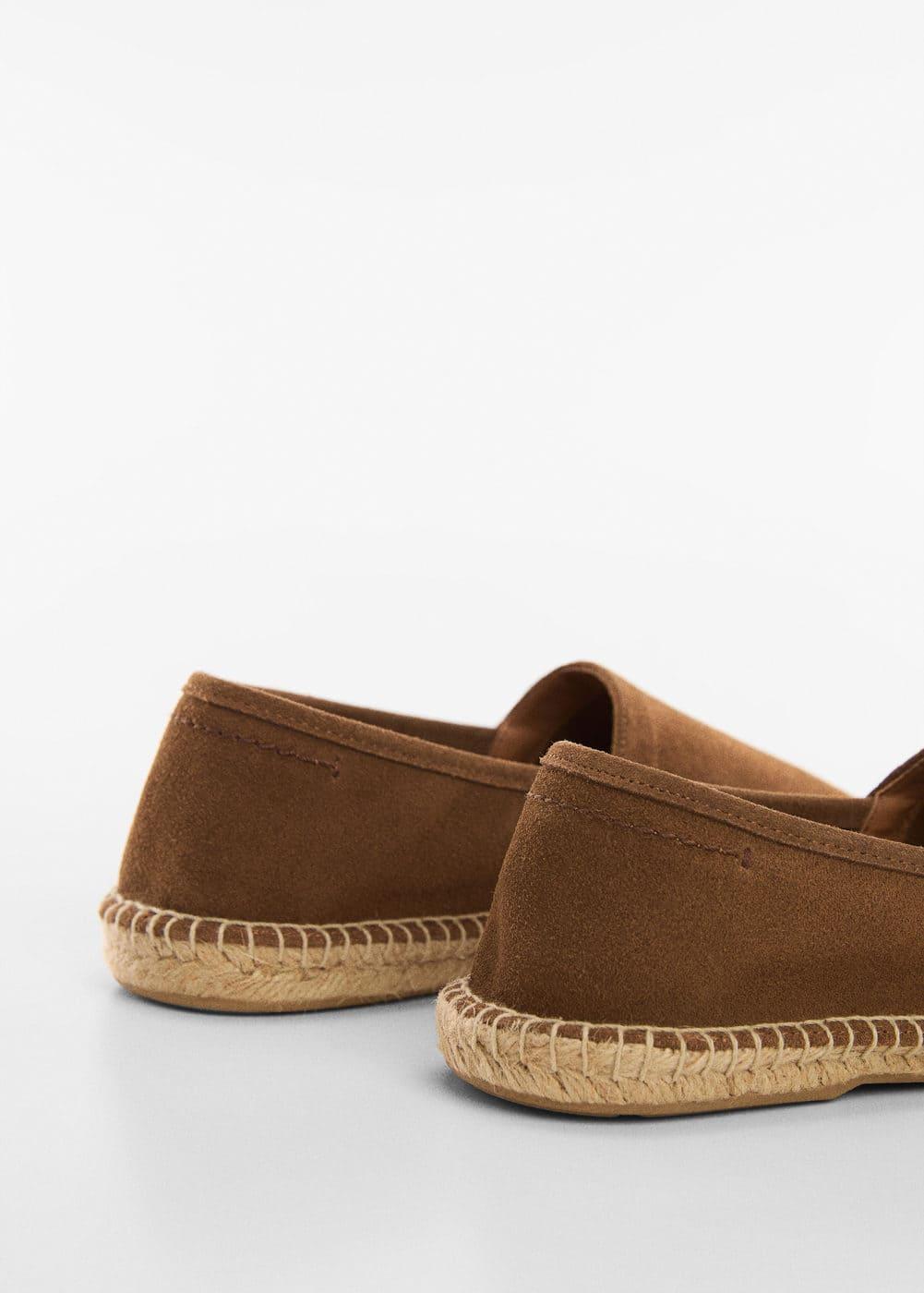 Mango Mens Jute Suede Leather Espadrilles Product Image