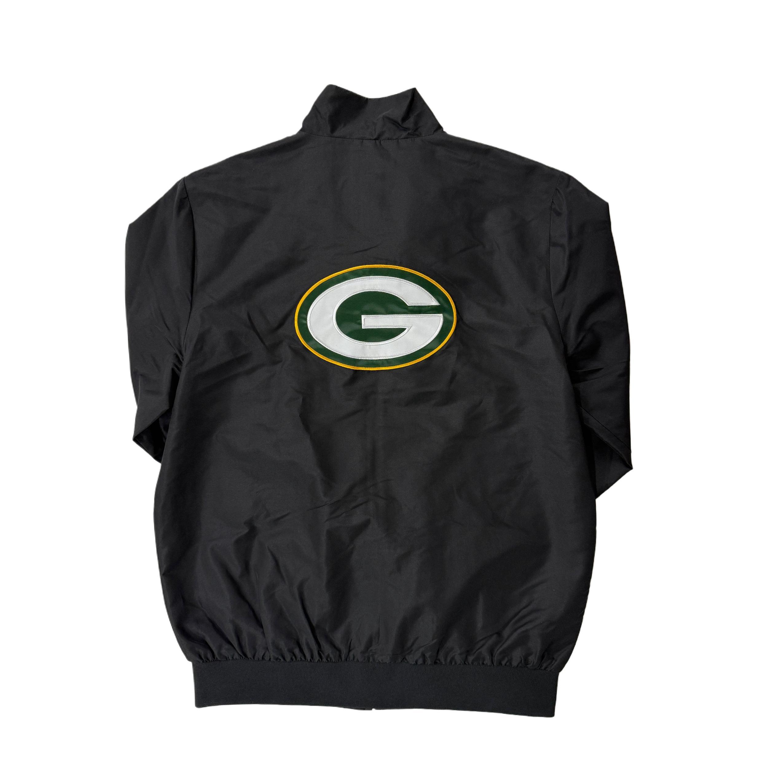 Green Bay Packers Zip Windbreaker with two Pockets Male Product Image