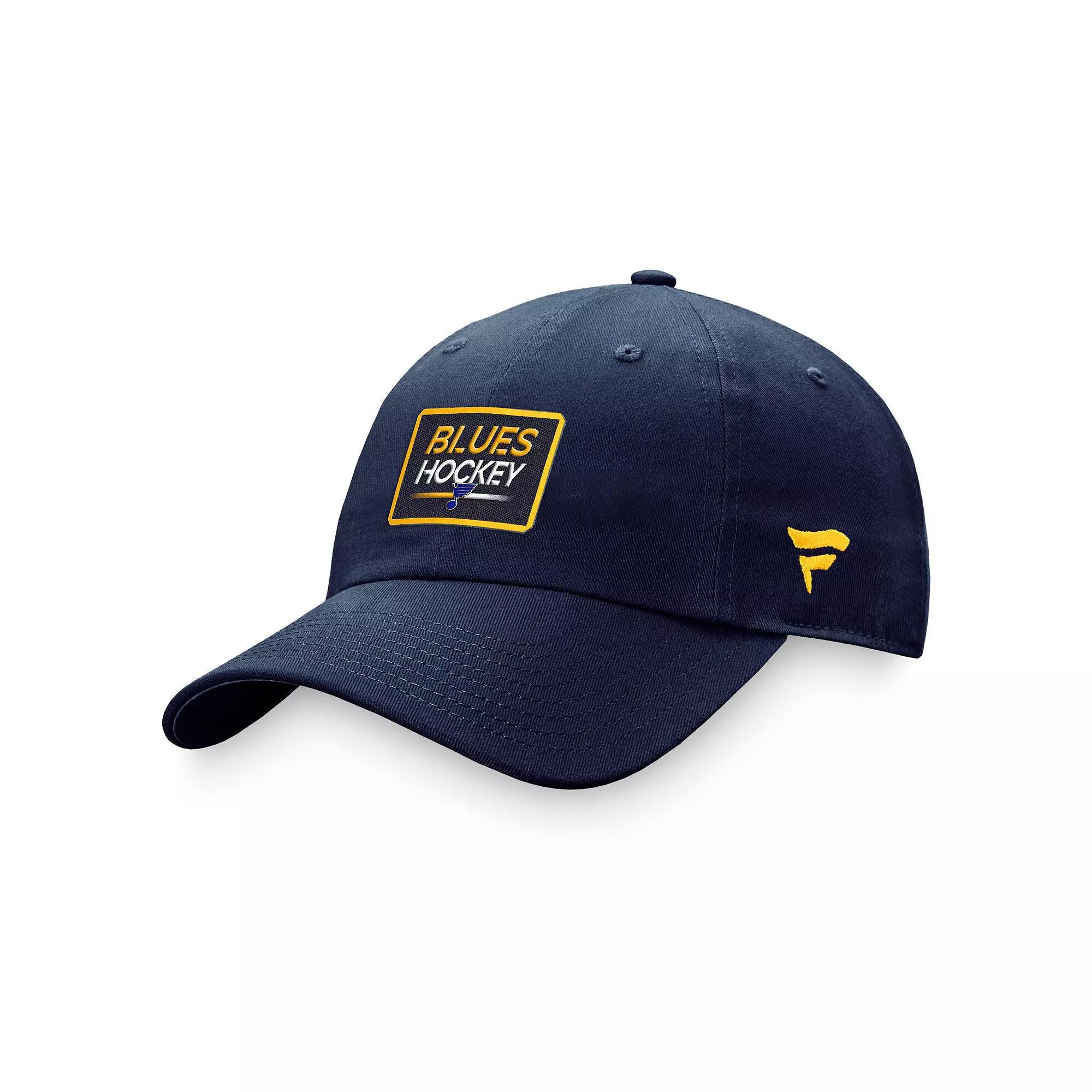 Women's Fanatics Branded Navy St. Louis Blues Authentic Pro Rink Adjustable Hat Product Image
