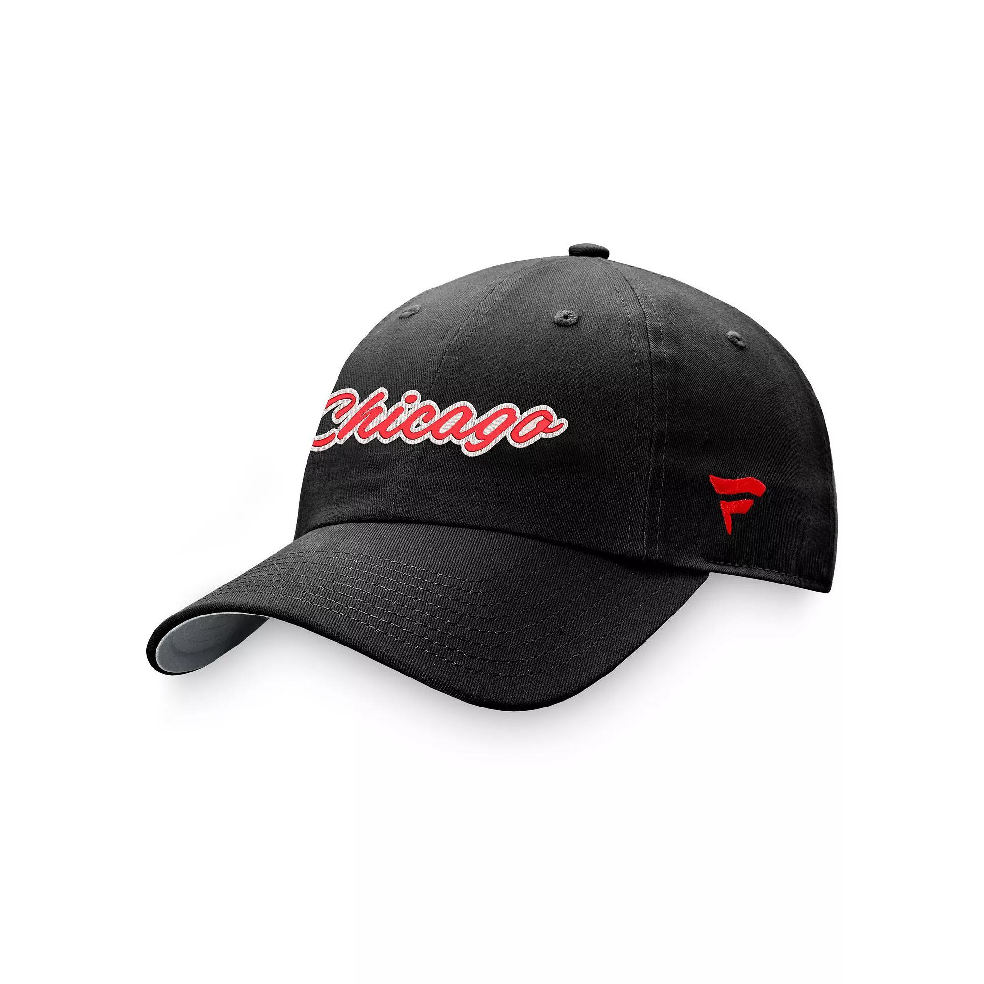Women's Fanatics Branded Black Chicago Blackhawks Breakaway Adjustable Hat Product Image