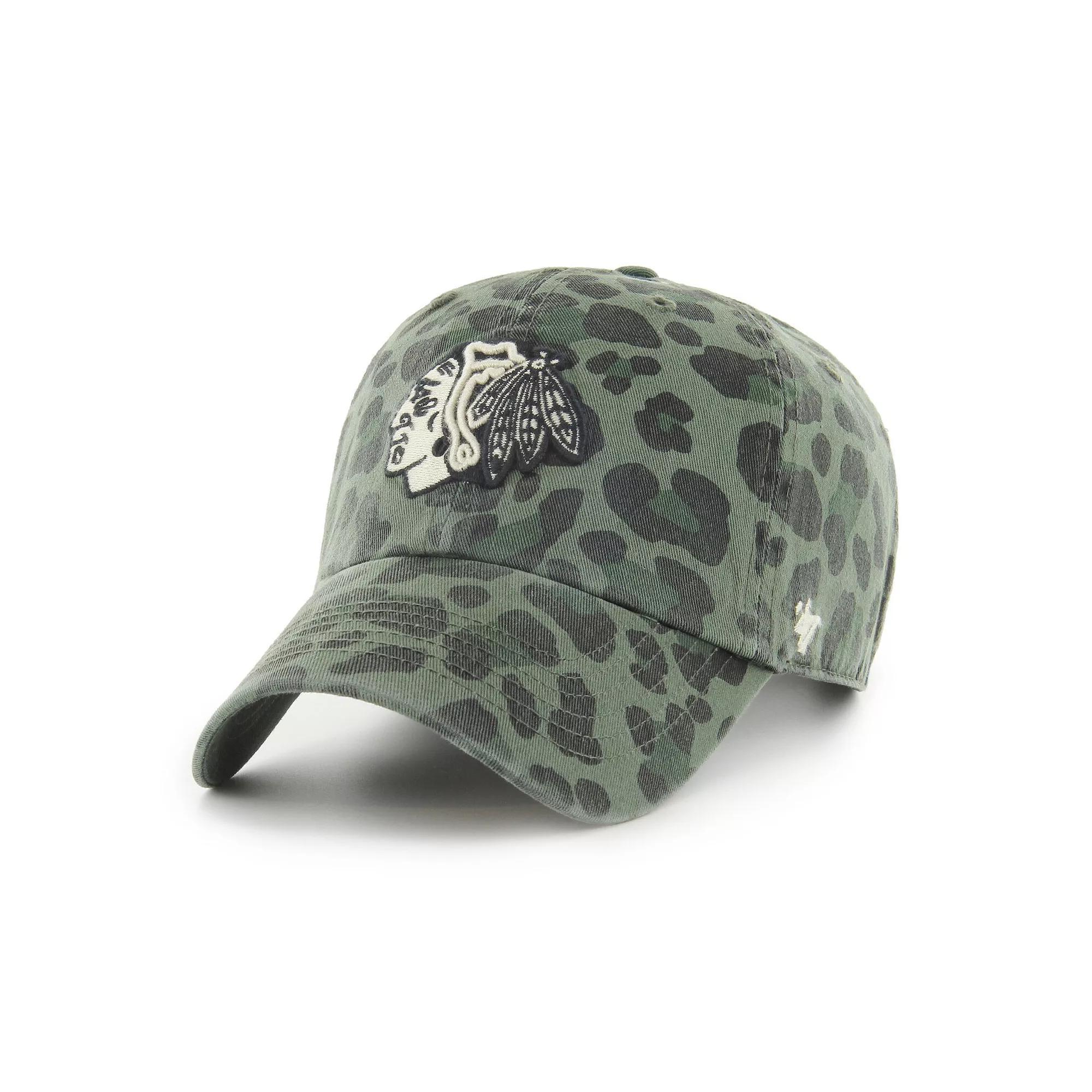 Women's '47 Green Chicago Blackhawks Bagheera Clean Up Adjustable Hat Product Image