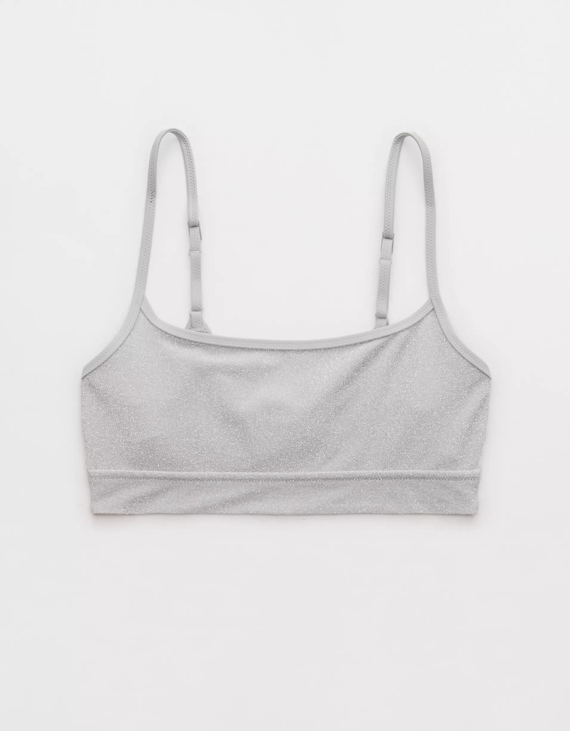 Aerie Sparkle Straight Scoop Bikini Top Product Image