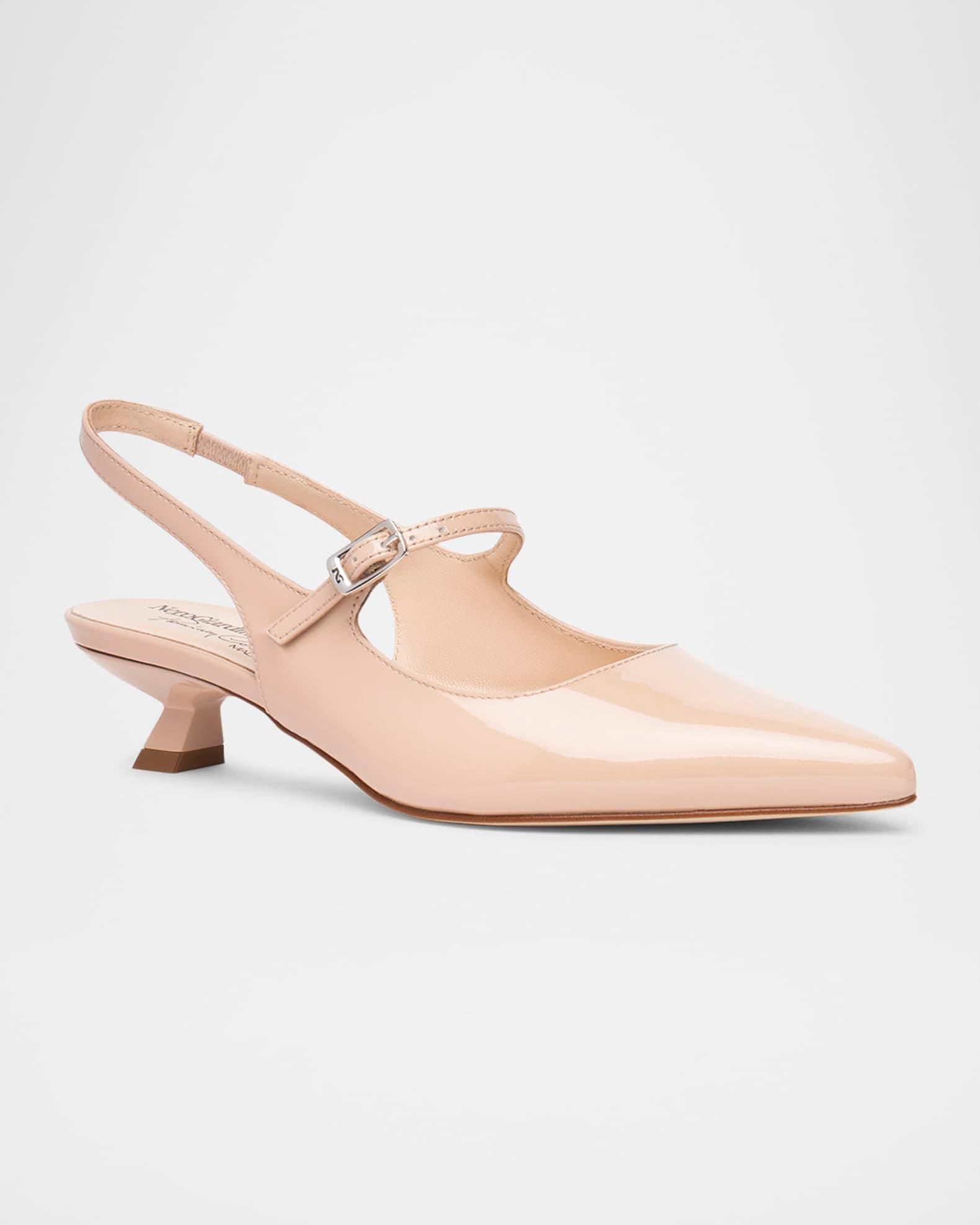 Patent Mary Jane Slingback Pumps Product Image