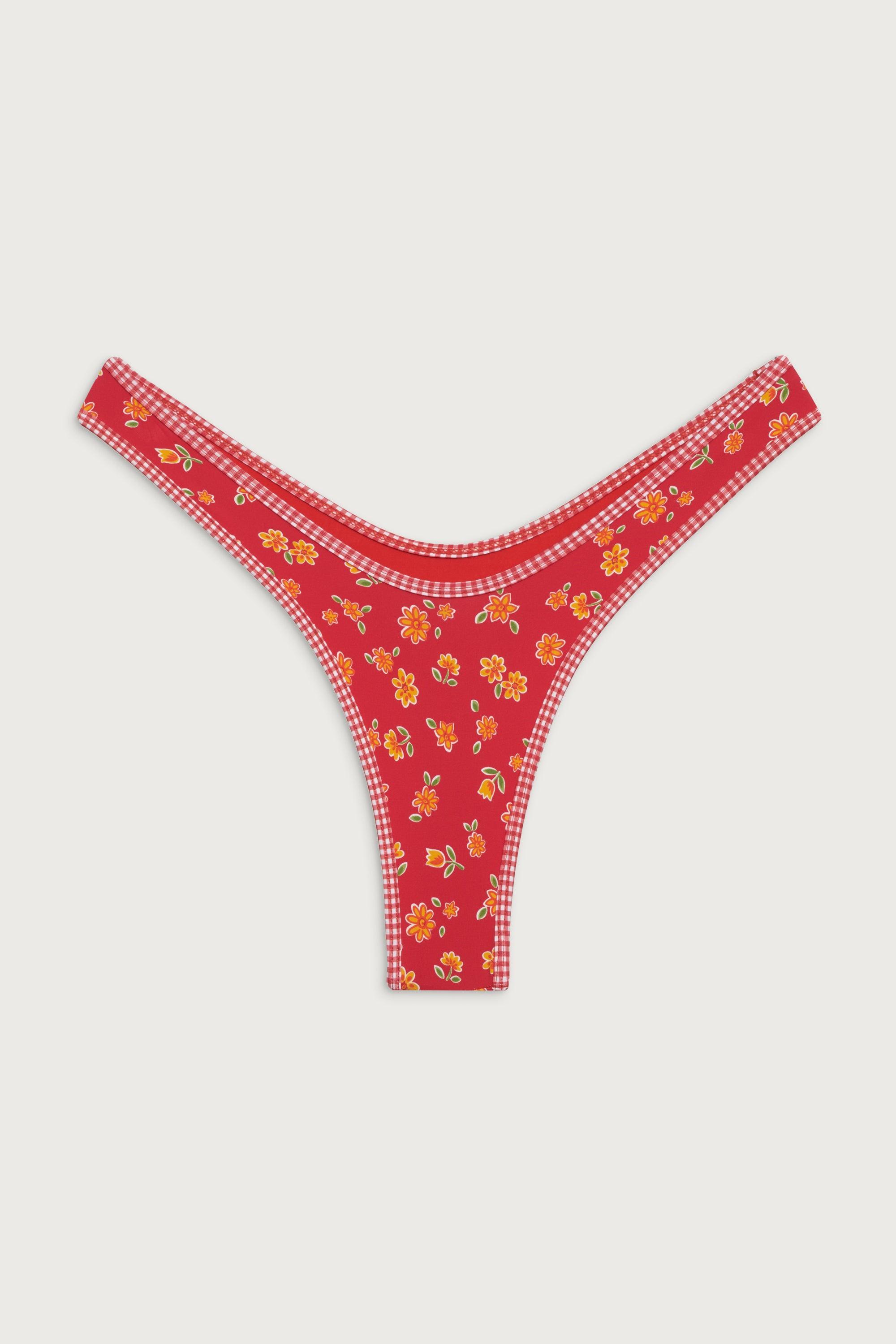 Full Moon Micro Bikini Bottom - Summer Flower Product Image