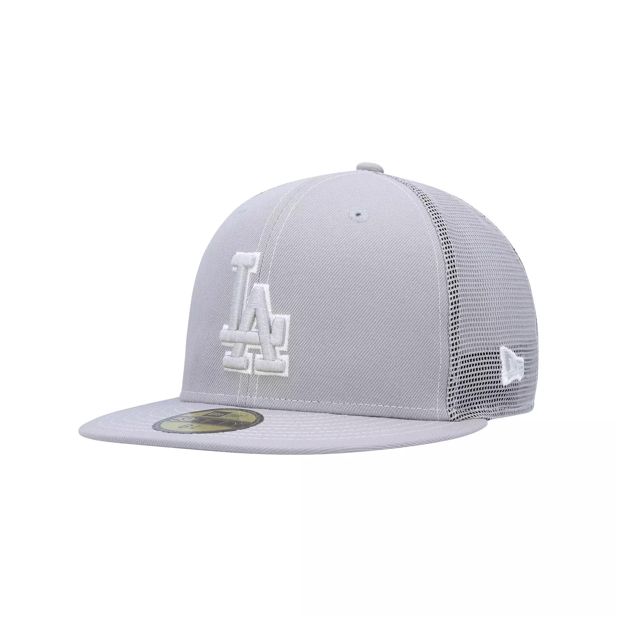 Men's New Era  Gray Los Angeles Dodgers 2023 On-Field Batting Practice 59FIFTY Fitted Hat, Size: 6 7/8, Grey Product Image