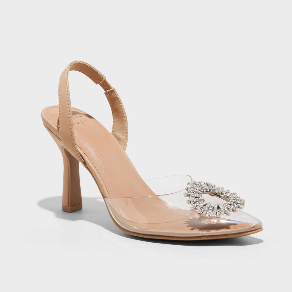 Womens Misty Slingback Heels - A New Day Clear 11 Product Image