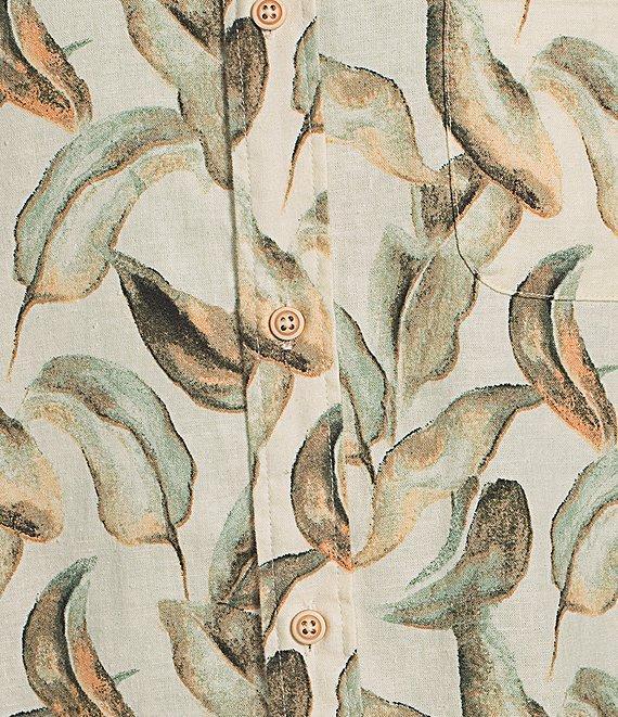 Rowm's Outsider's Oasis Short Sleeve Banana Leaf Print Shirt Product Image