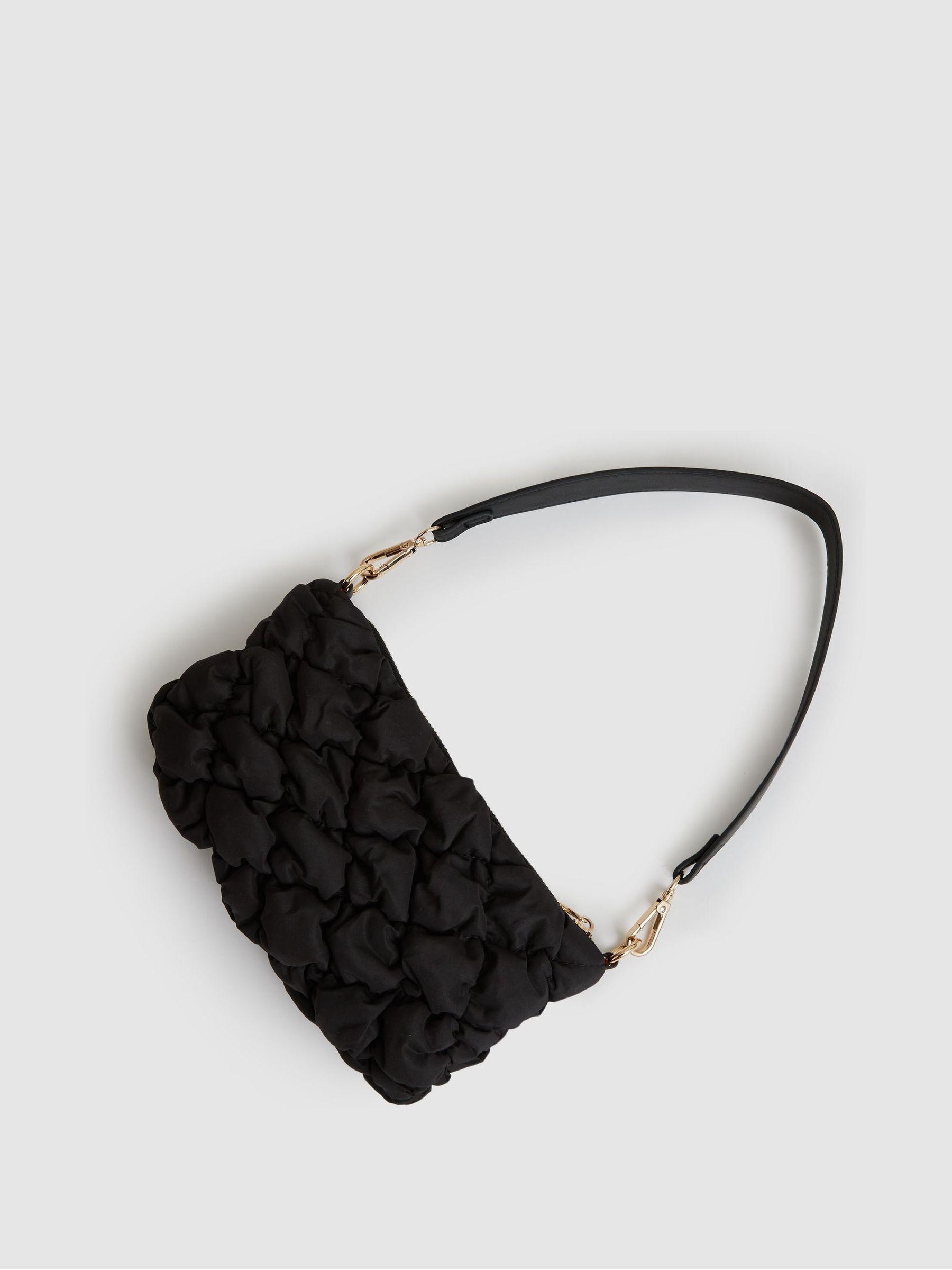 Quilted Shoulder Bag in Black Product Image