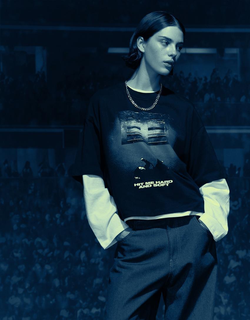 Short sleeve print T-shirt Product Image