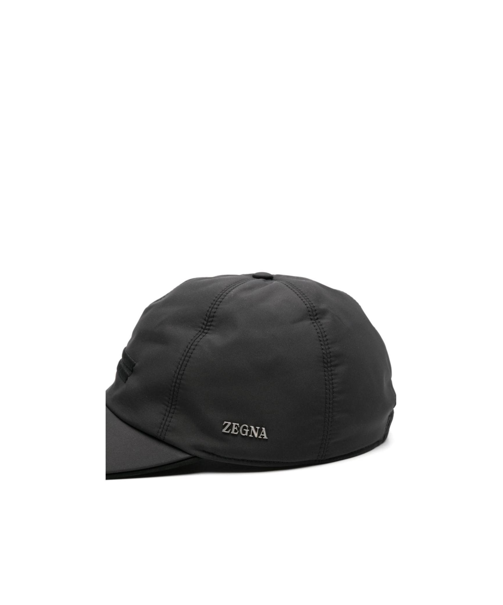 ZEGNA Logo-embroidered Cap In Black Product Image