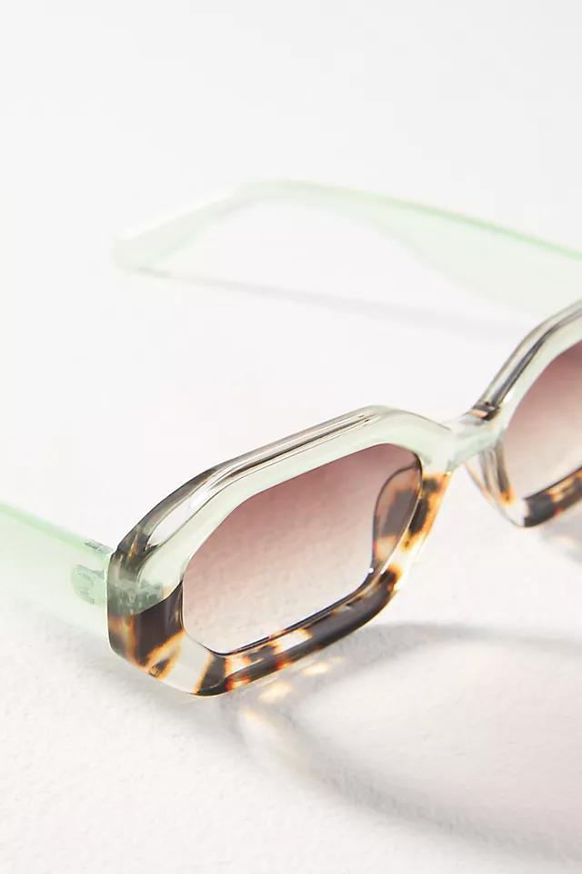 I-SEA Ombré Tortoise Geometric Sunglasses Product Image