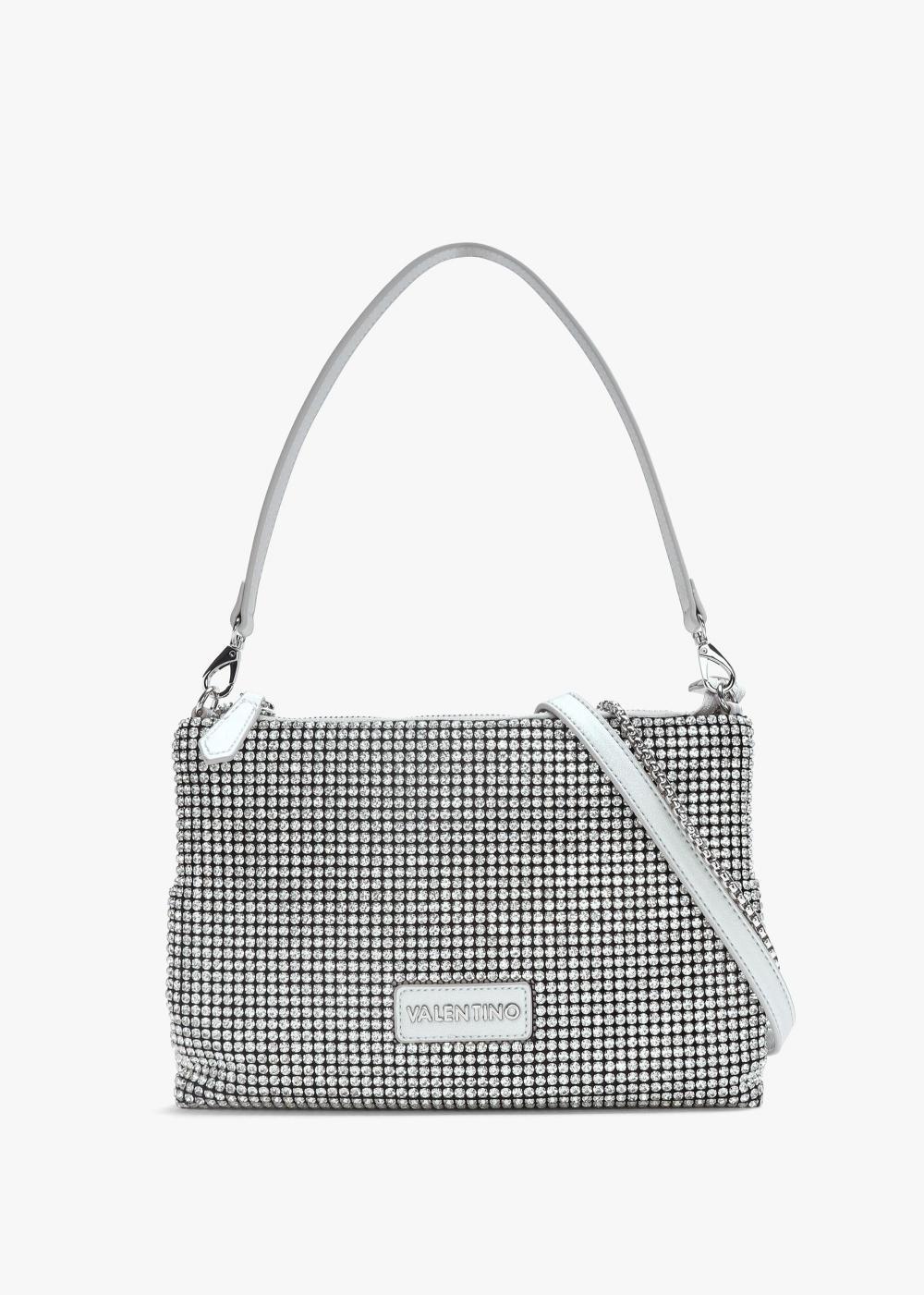 VALENTINO GARAVANI Nabilah Argento Jewel Pouch Bag In Silver Metalic Product Image