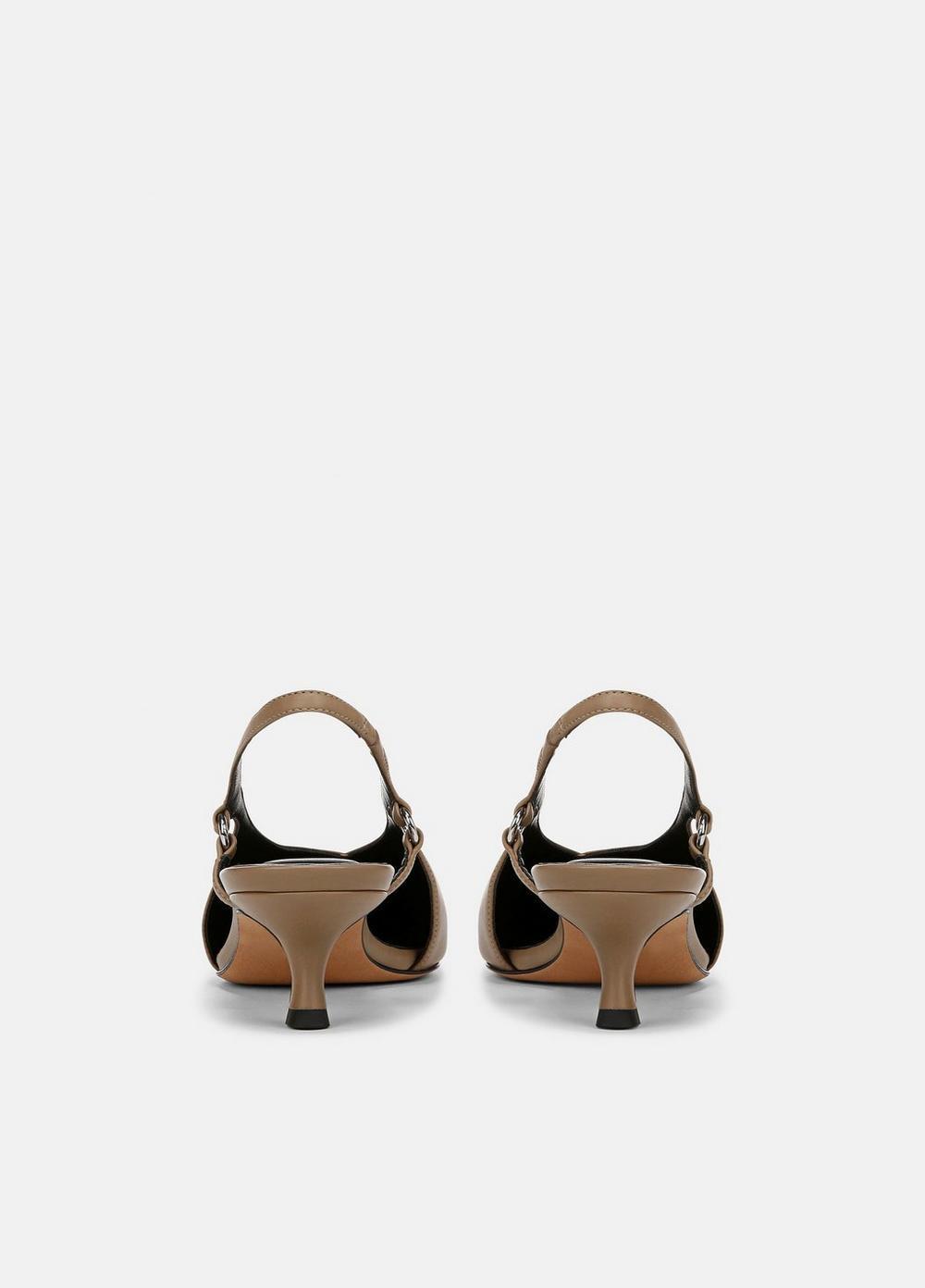 Sabrina Leather Slingback Kitten Heel Product Image