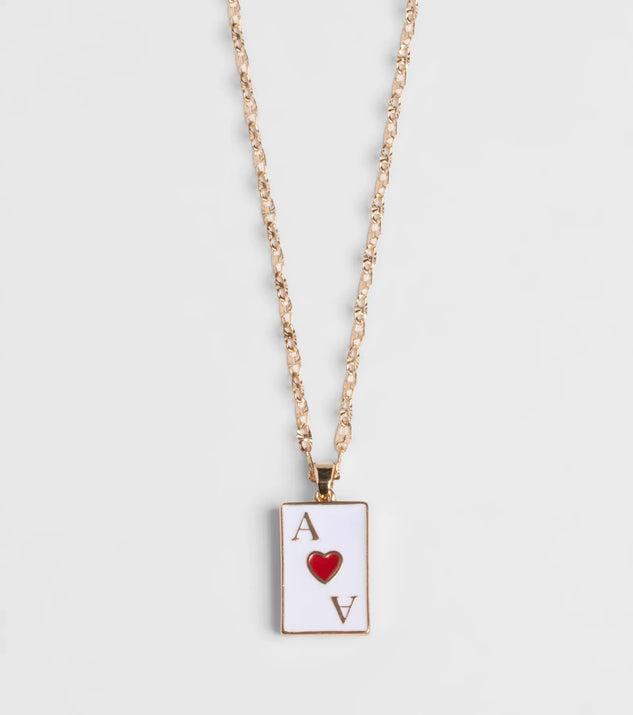 Ace Of Hearts Pendant Necklace Product Image