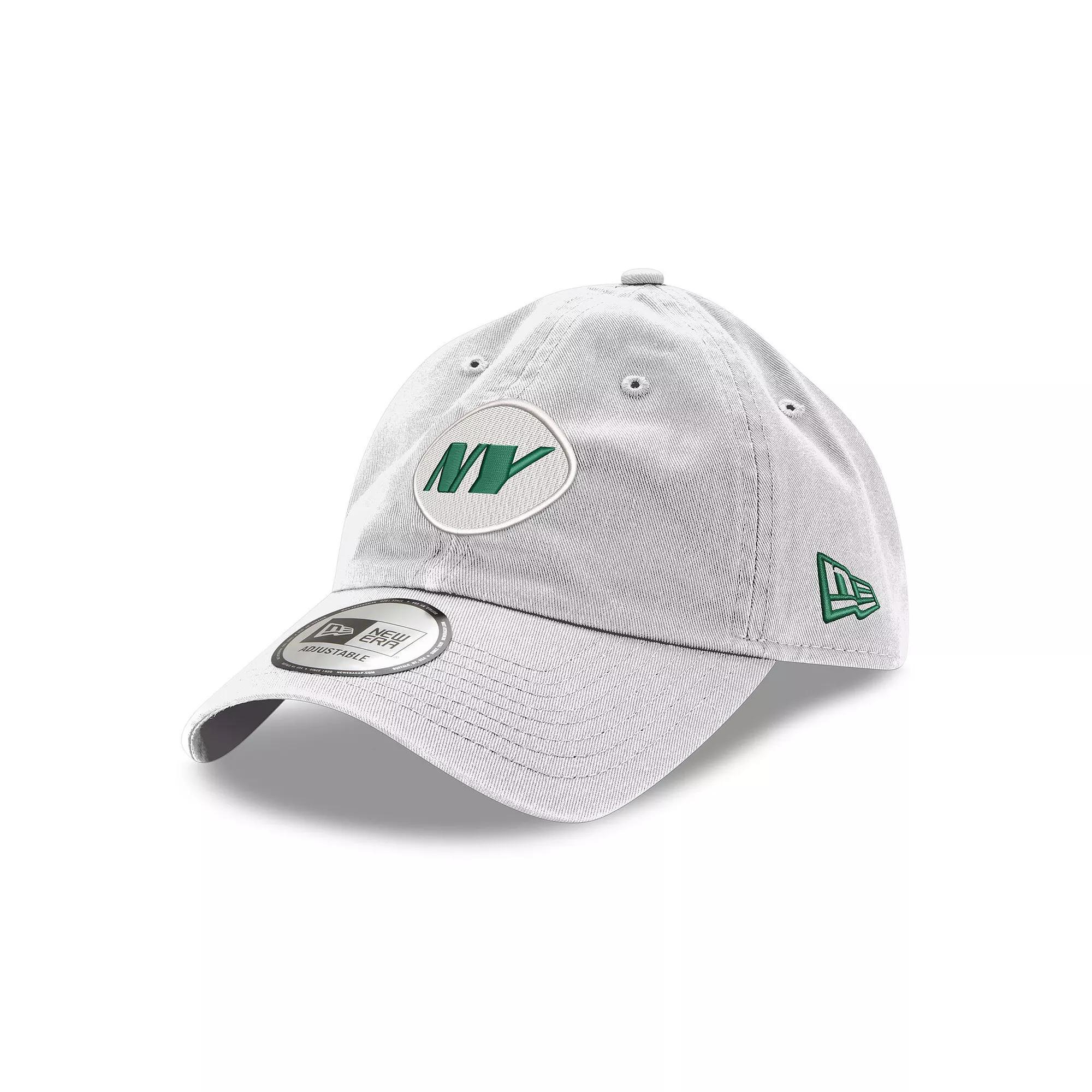 Men's New Era White New York Jets Casual Classic Adjustable Hat Product Image