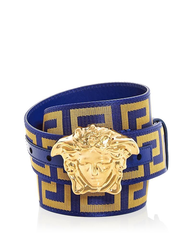 Versace Mens Medusa Buckle Woven Belt Product Image