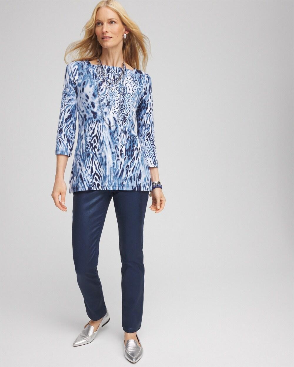 Floral Square Neck Tunic Product Image