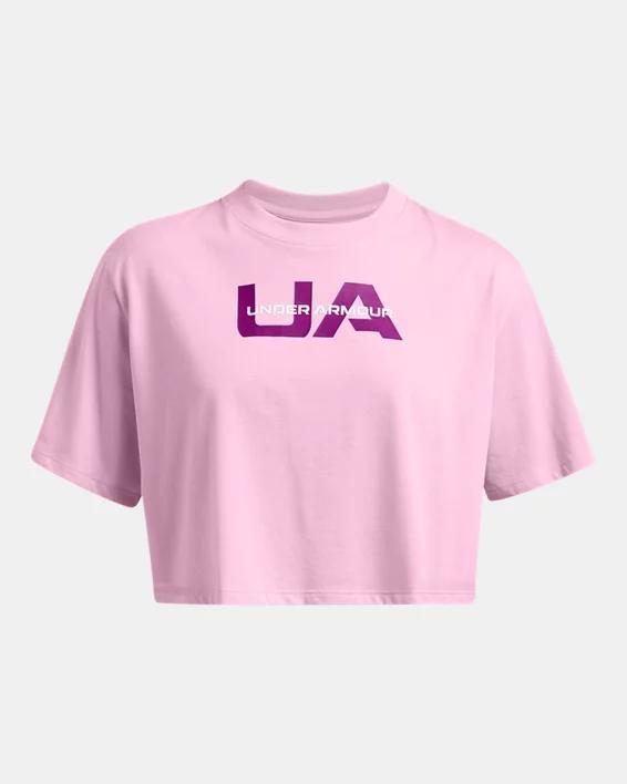 Women's UA Boxy Wordmark Short Sleeve Product Image