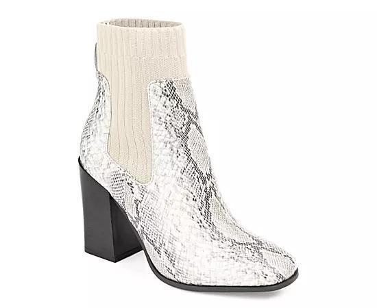 Journee Adalia Tru Comfort Foam™ Women's Block Heel Ankle Boots, Size: 8.5, Snake Product Image