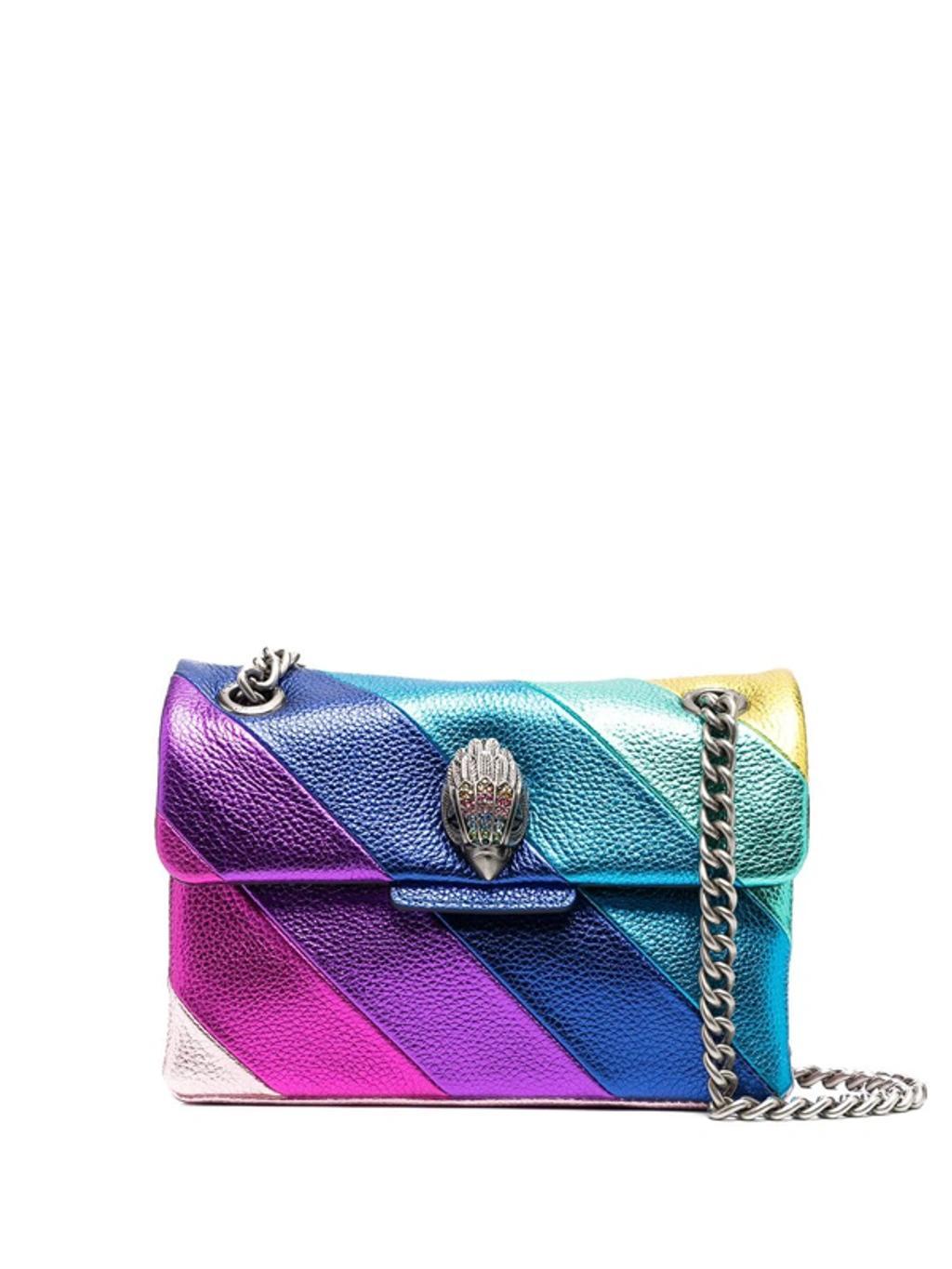 KURT GEIGER Kensington Striped Crossbody Bag In Blue Product Image