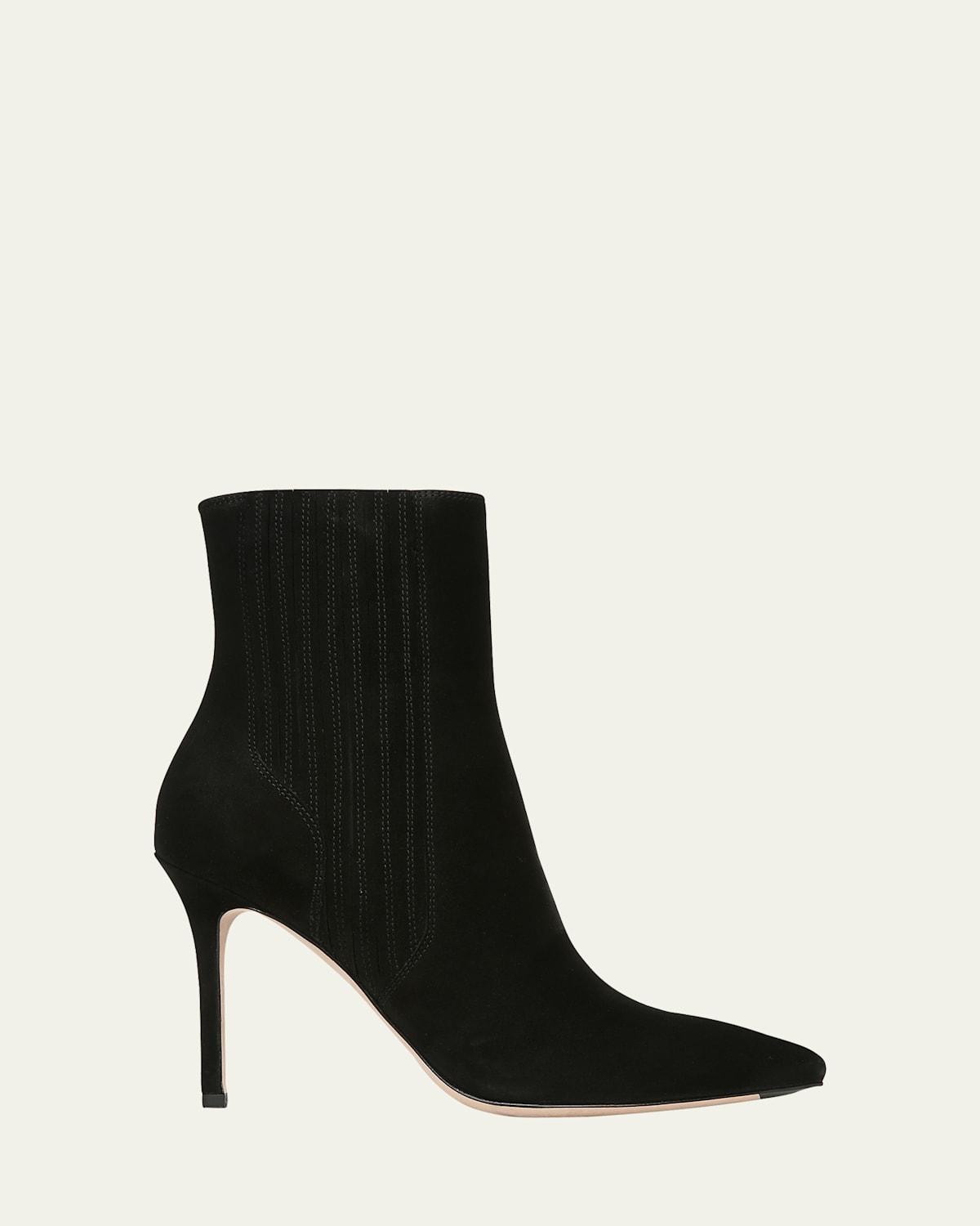 Lisa Suede Stiletto Ankle Booties Product Image