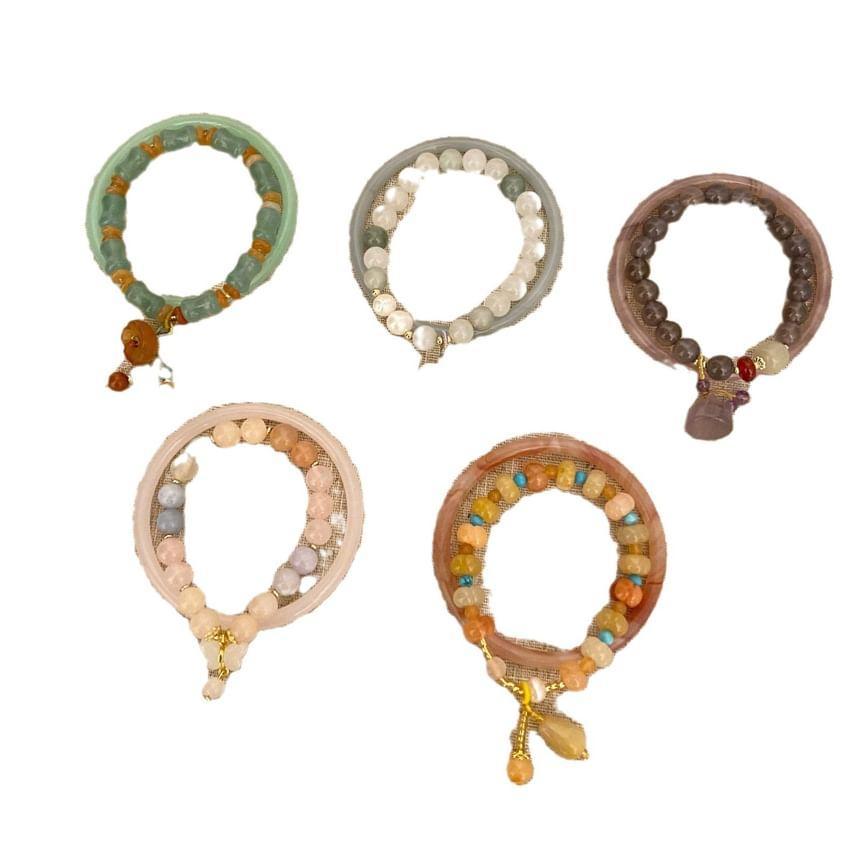 Set: Gemstone Bracelet + Bangle Product Image