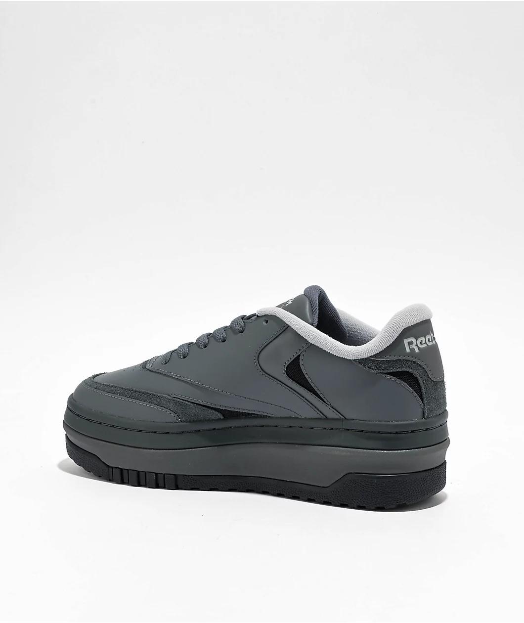 Reebok Club C Extra Dark Grey Platform Shoes Product Image