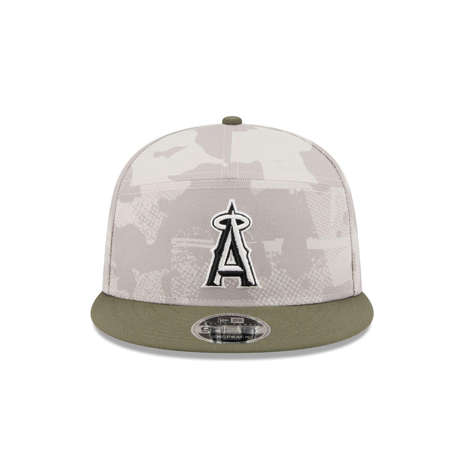 Los Angeles Angels Armed Forces Day 2025 Split Panel 9FIFTY Snapback Hat Male Product Image