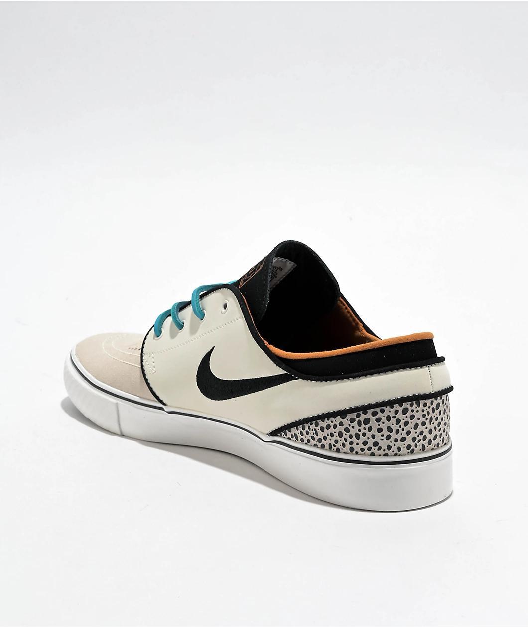 Nike SB Olympics Electric QS Zoom Janoski OG+ Bright Ceramic & Light Bone Skate Shoes Product Image