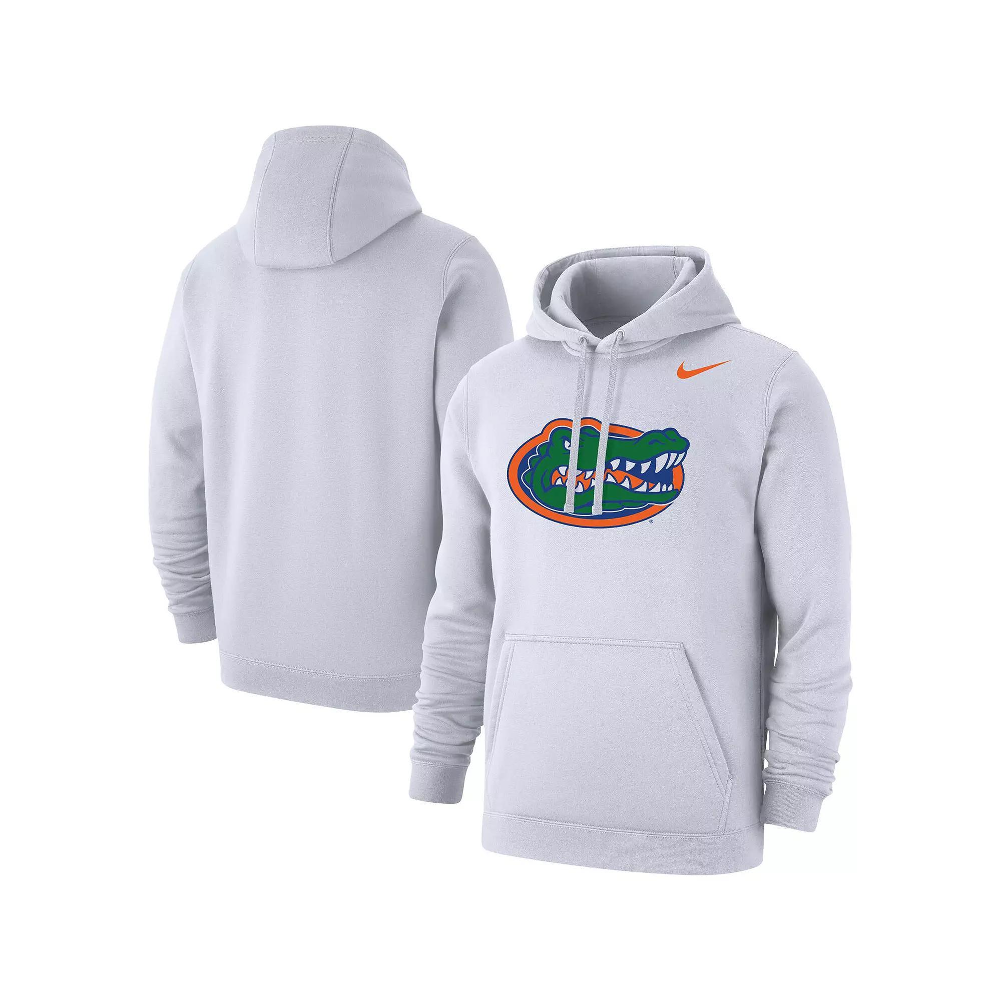 Men's Nike White Florida Gators Logo Club Pullover Hoodie, Size: 2XL Product Image