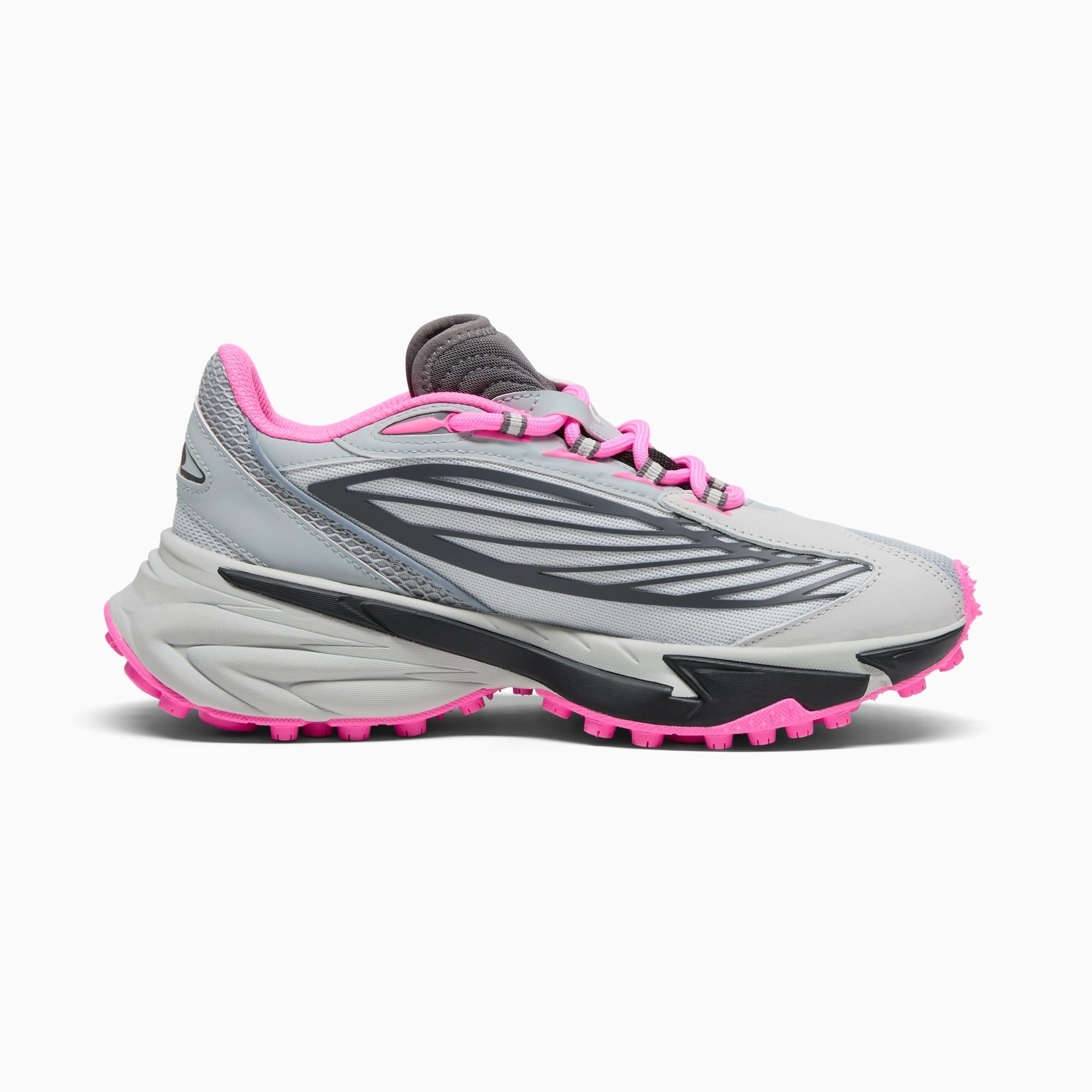 PUMA Spirex Sporty Women's Running Sneakers in Cool Mid Grey/Cool Dark Grey/Poison Pink Product Image