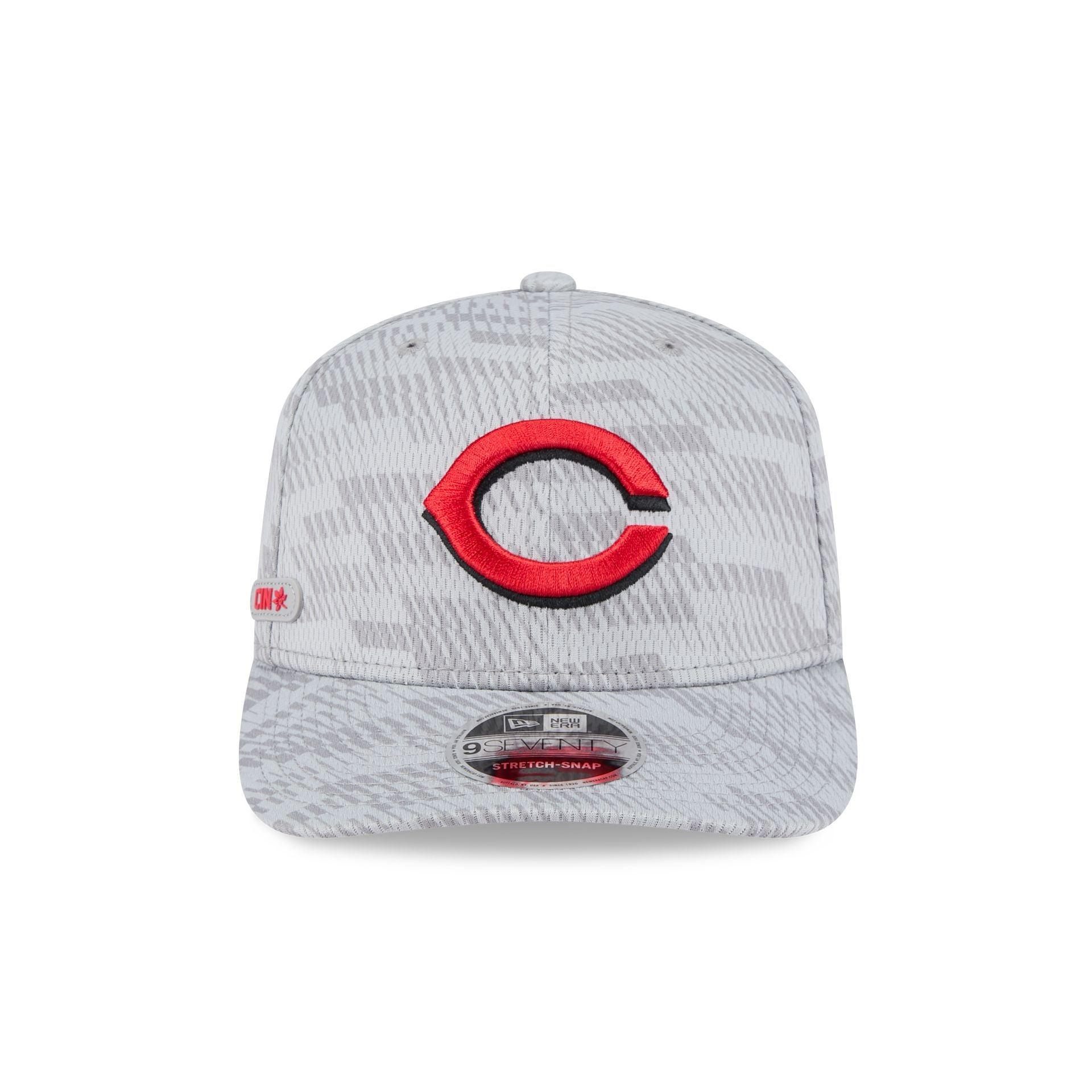 Cincinnati Reds 2025 Clubhouse Gray 9SEVENTY Stretch-Snap Hat Male Product Image