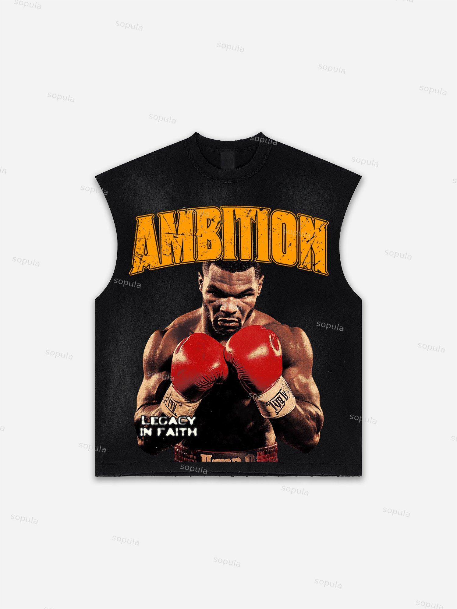 Basketball Dreams Boys Print Distressed Tank Top Product Image