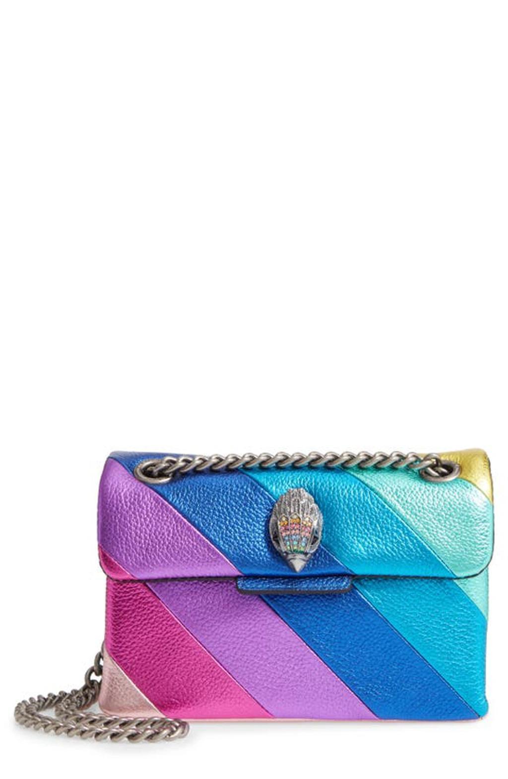 KURT GEIGER Kensington Striped Crossbody Bag In Blue Product Image