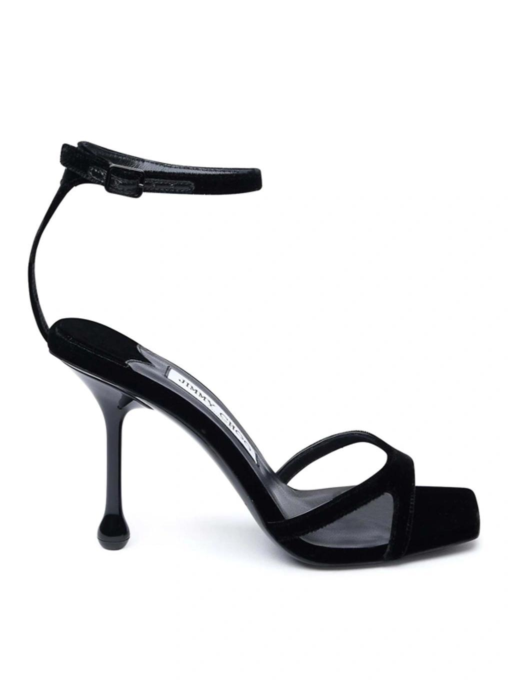 JIMMY CHOO Ixia Sandal 95 In Black Product Image