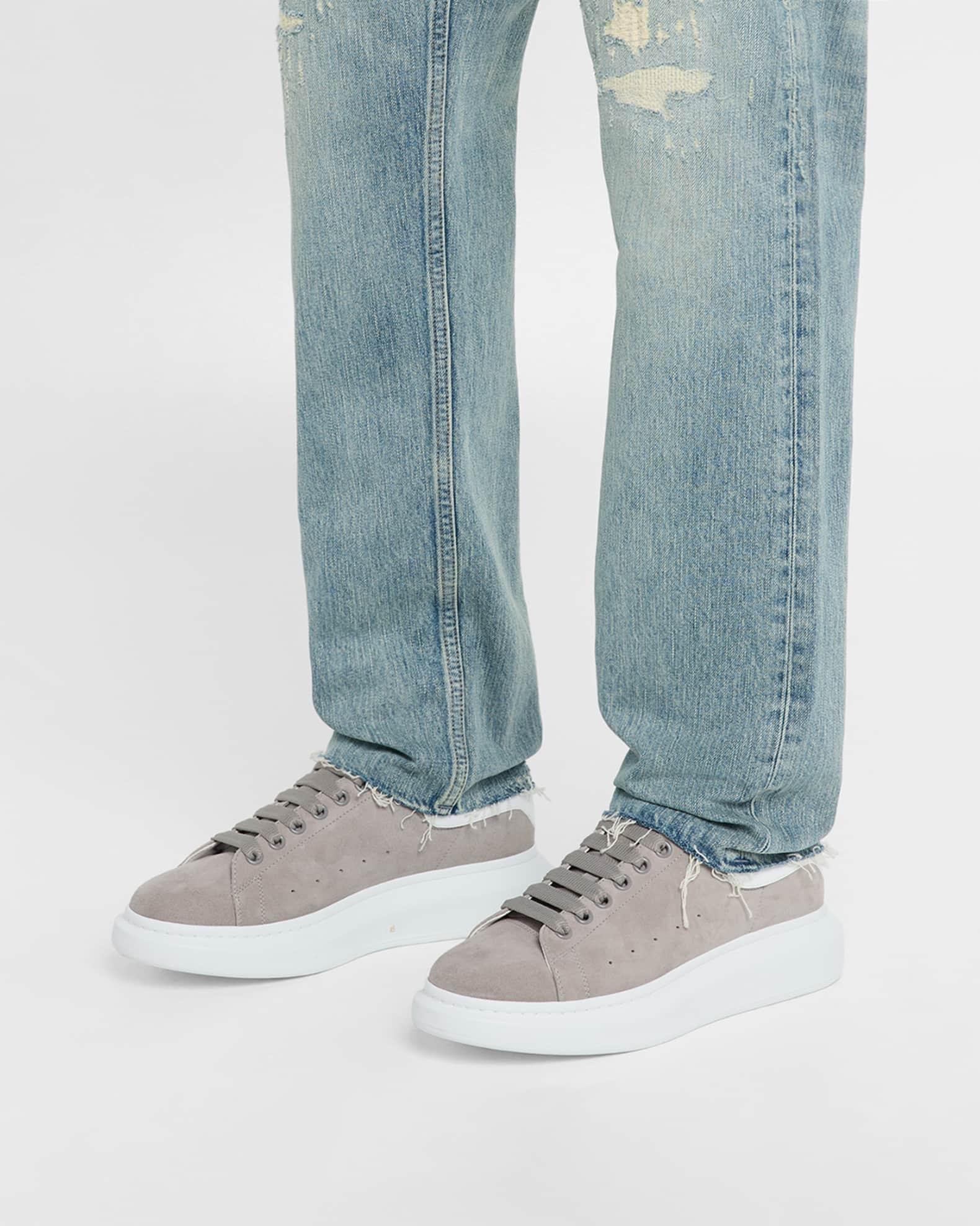 Men's Oversized Suede Low-Top Sneakers Product Image