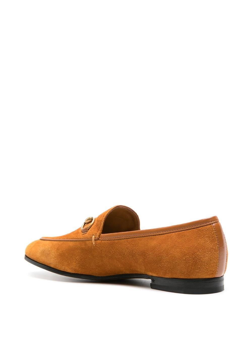 GUCCI Jordaan Suede Loafers In Cognac Product Image