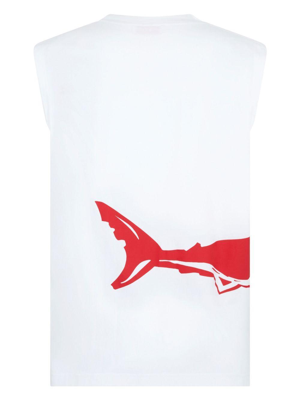 Shark-print tank top Product Image