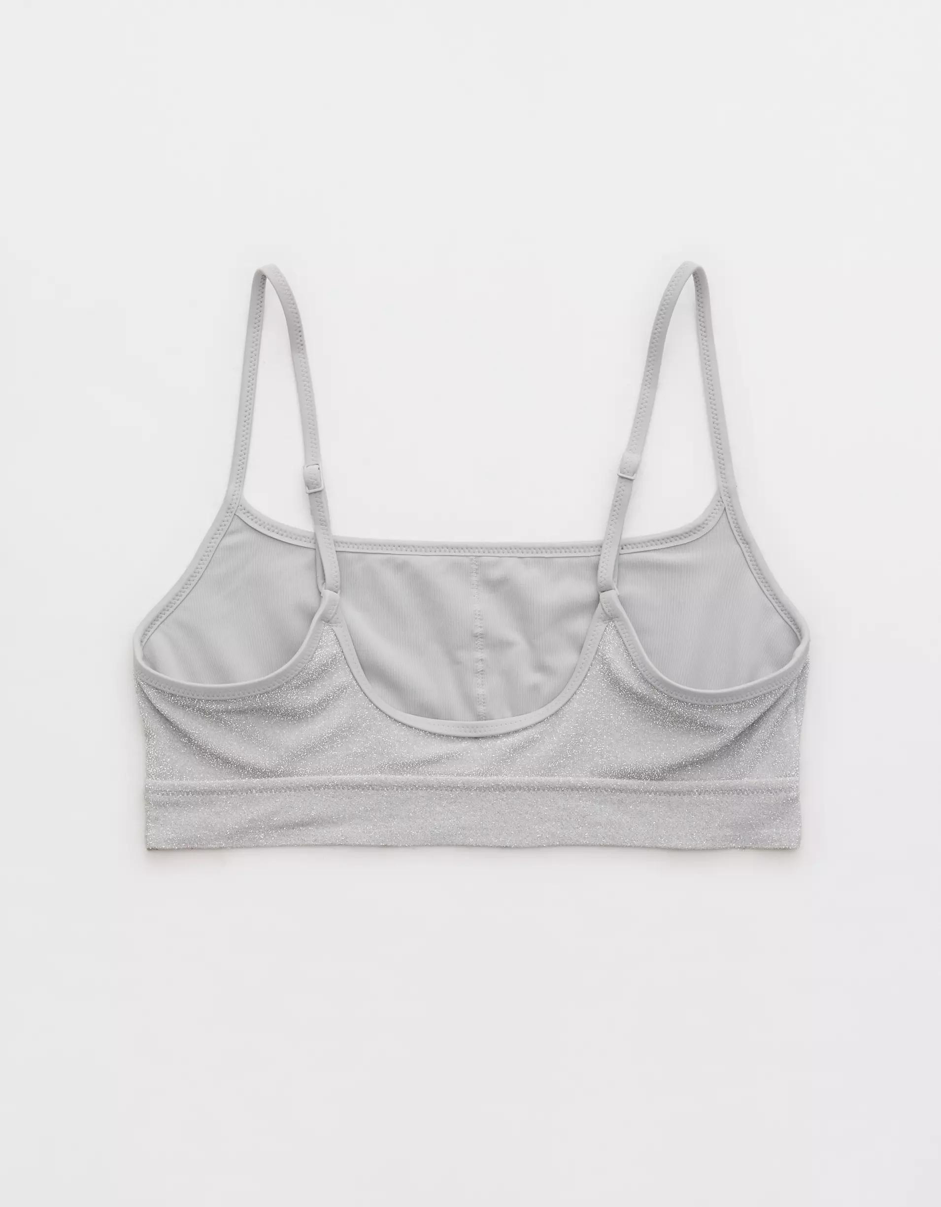 Aerie Sparkle Straight Scoop Bikini Top Product Image