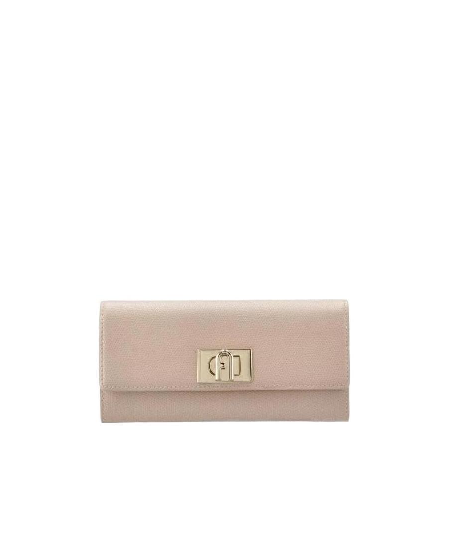 FURLA Twist-lock Continental Wallet In Nude Product Image