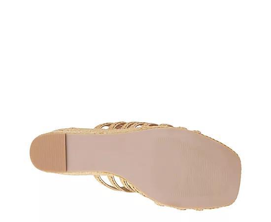 Beach Womens Laney Wedge Raffia Product Image