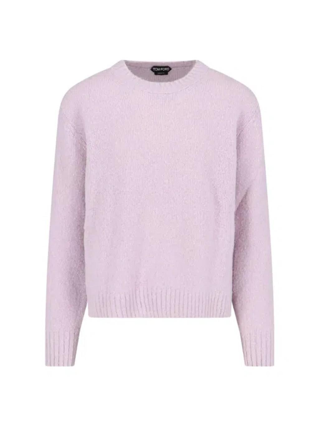 TOM FORD Alpaca-blend Sweater In Nude & Neutrals Product Image